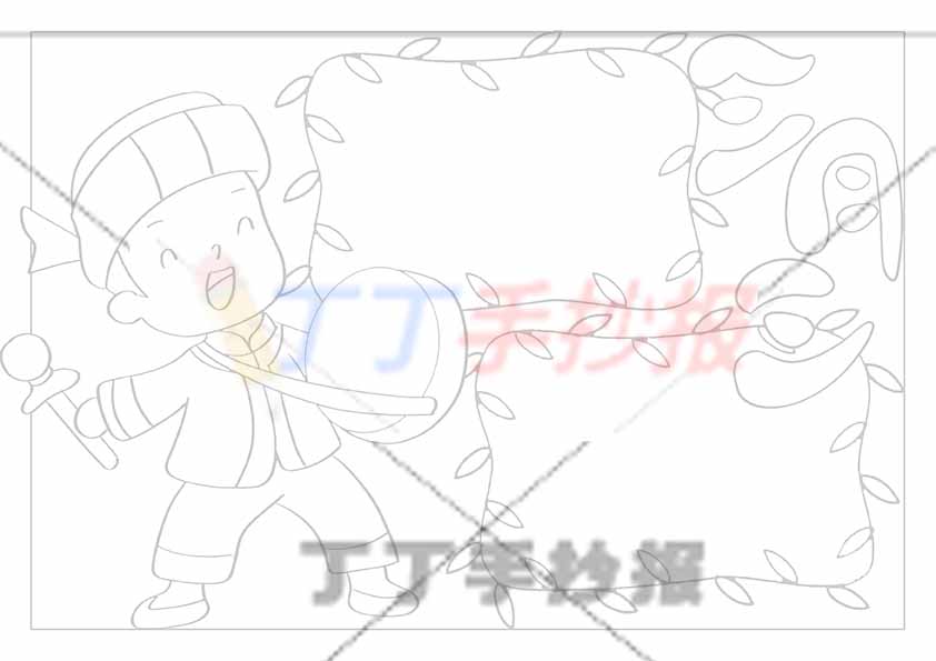 壮族三月三手抄报男孩简单