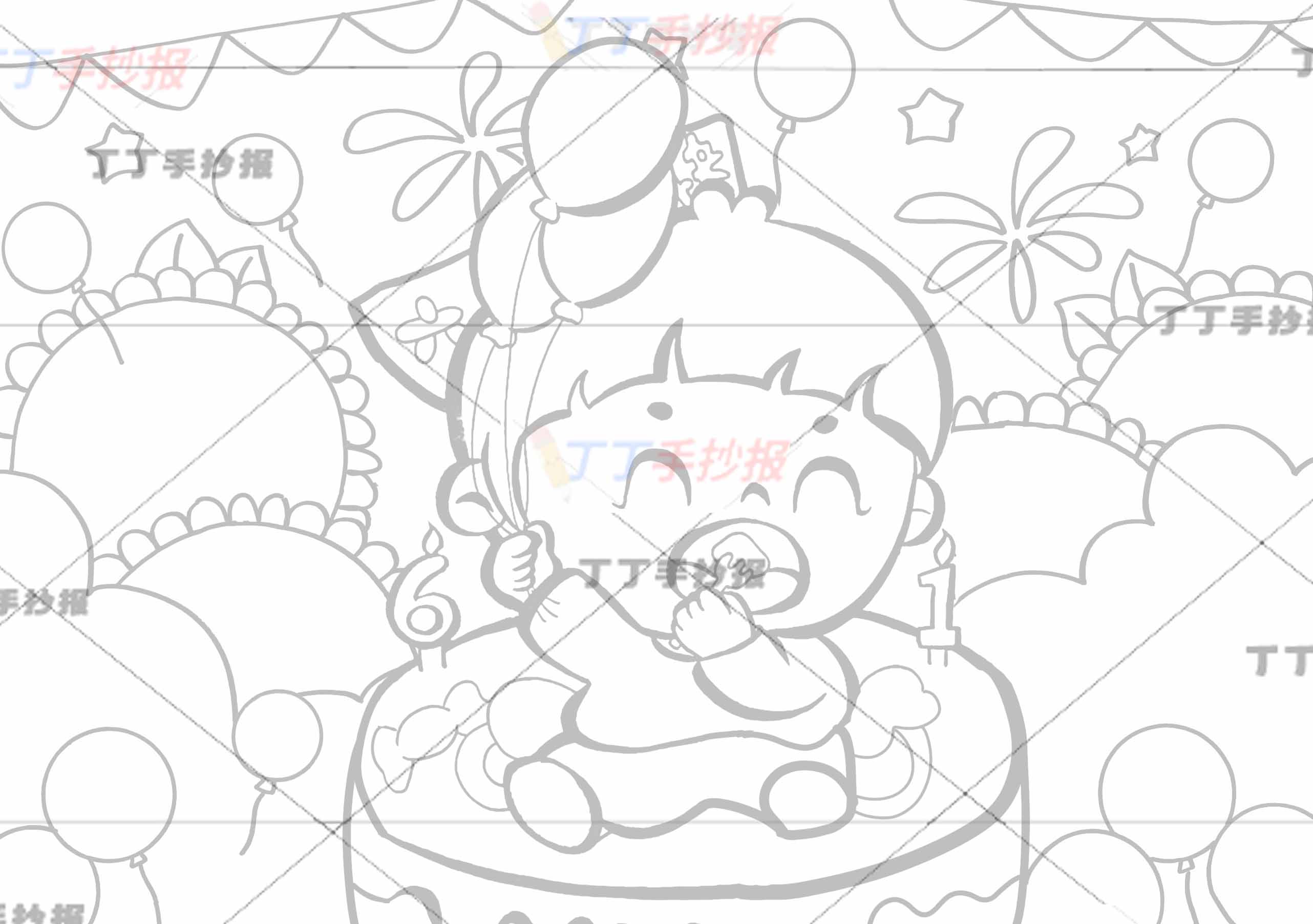 六一儿童节儿童画儿童绘画男孩
