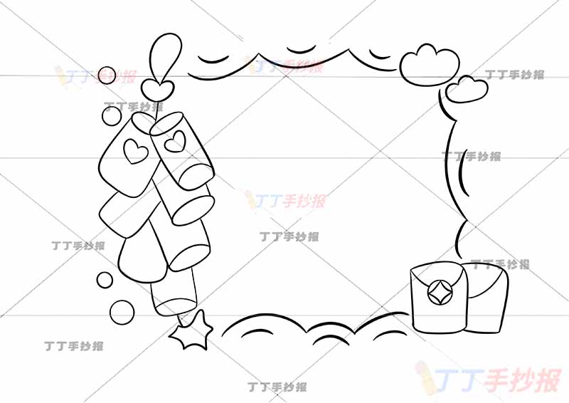 一年级童谣儿歌读书卡新年到鞭炮红包