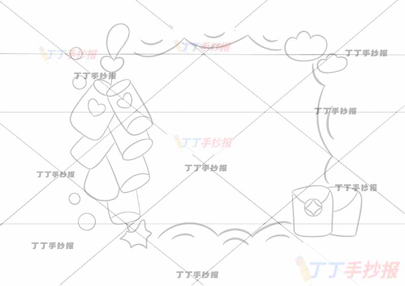 一年级童谣儿歌读书卡新年到鞭炮红包
