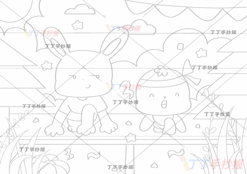 伊索寓言龟兔赛跑儿童画童话故事