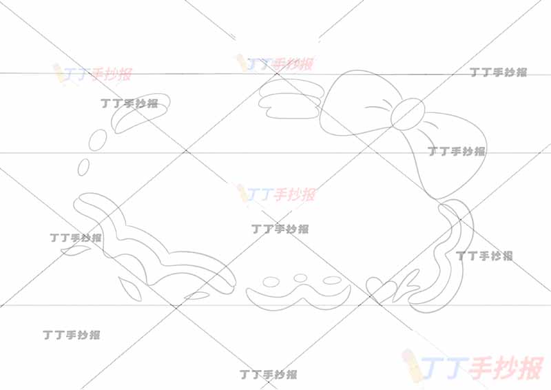名字设计姓名卡简单通用右上蝴蝶结【可改名字可定制】