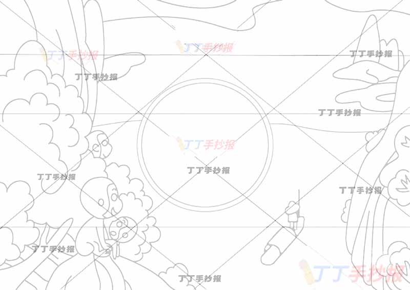 早发白帝城诗配画猴子四周李白三年级古诗配画