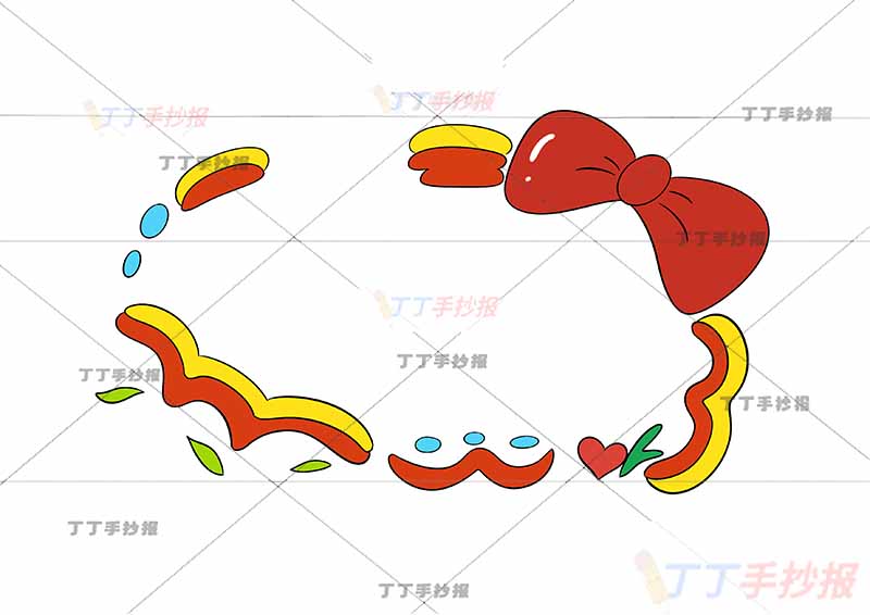 名字设计姓名卡简单通用右上蝴蝶结【可改名字可定制】