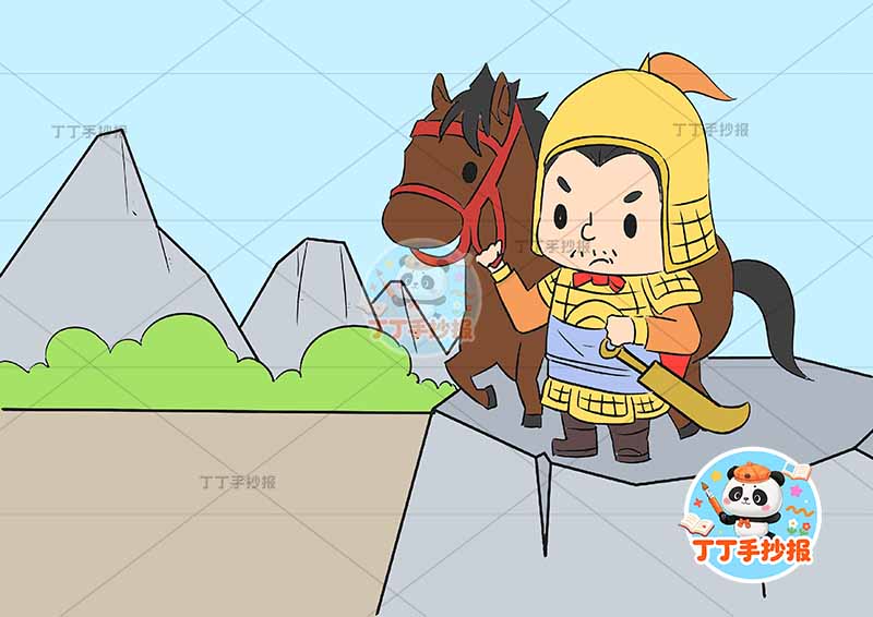 出塞诗配画四年级古诗配画右侧将军