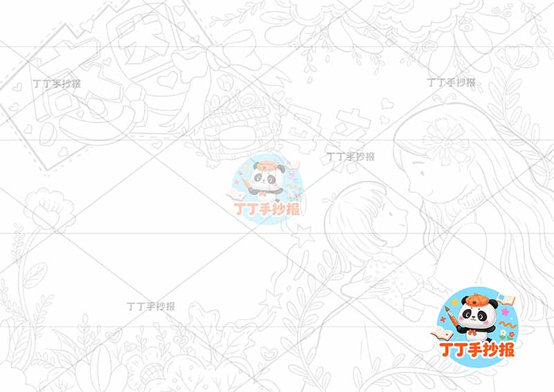 感恩母亲手抄报母亲节母女可爱