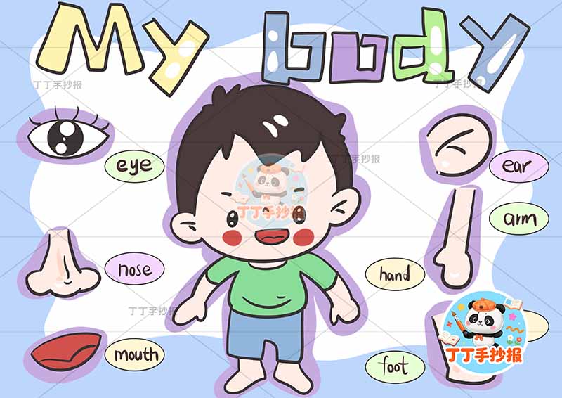 三年级上册‌英语 身体英语 My body男