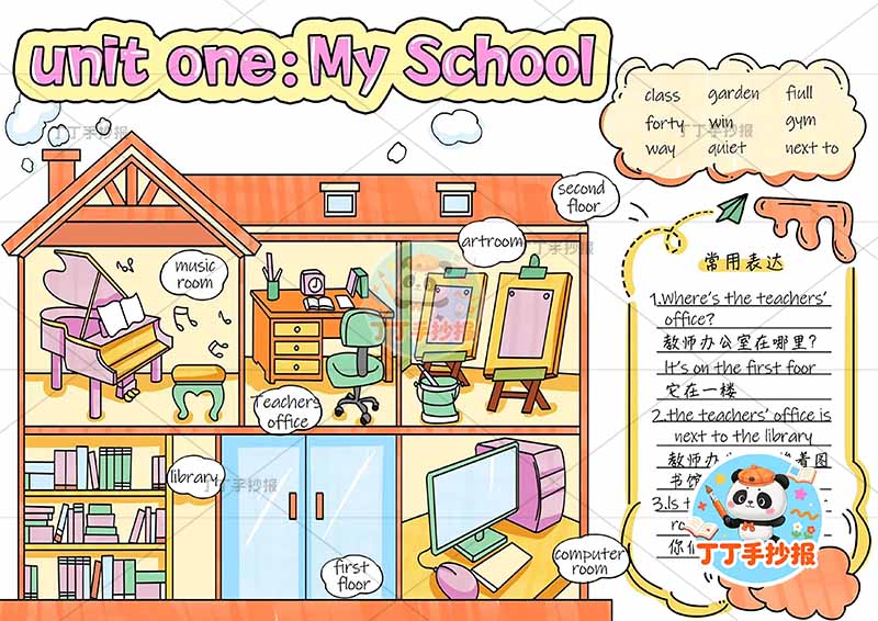 四年级下册英语第一单元 学校英语My school