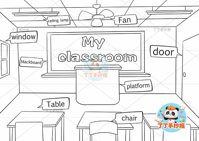 四年级上册一单元英语 教室英语classroom‌1