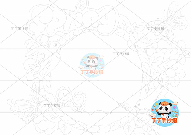 春天英语手抄报四周边框