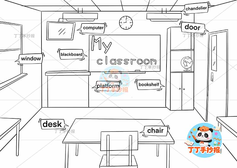 四年级上册一单元英语 教室英语classroom‌