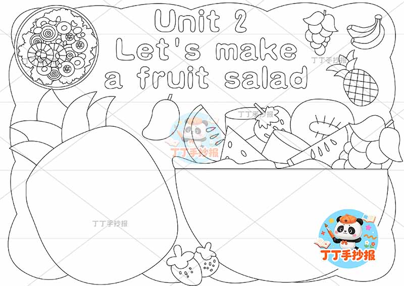 四年级上册‌英语 常见水果英语Let's make a fruit salad